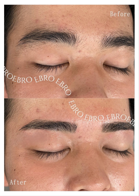 メンズまゆげ専門 Ebro　スタイリング例１